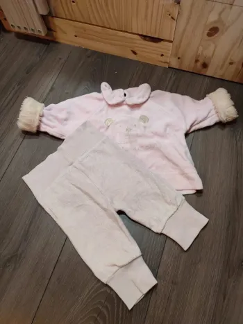 Ensemble rose pâle 1 mois grain de blé