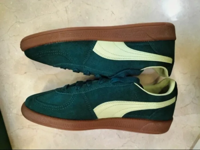 Baskets Puma Palermo neuves vert sapin / vert foncé - vert anis - photo numéro 9