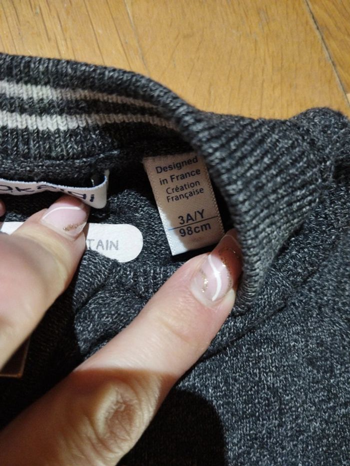 Gilet zippé Okaïdi 3 ans 🧸 - photo numéro 4