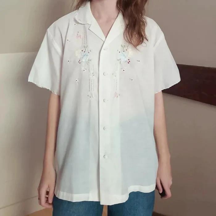 Chemise brodée fleurs Daffodil - photo numéro 2