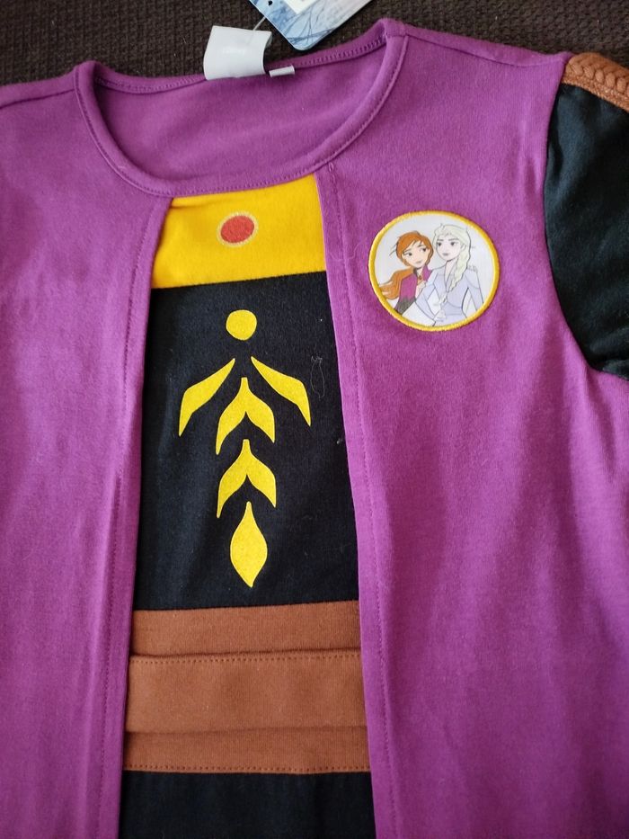 pyjama déguisement anna de la reine des neiges disney - photo numéro 2