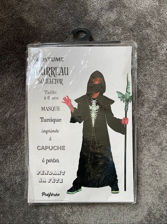 Déguisement Halloween taille 4-6 ans bourreau squeletor