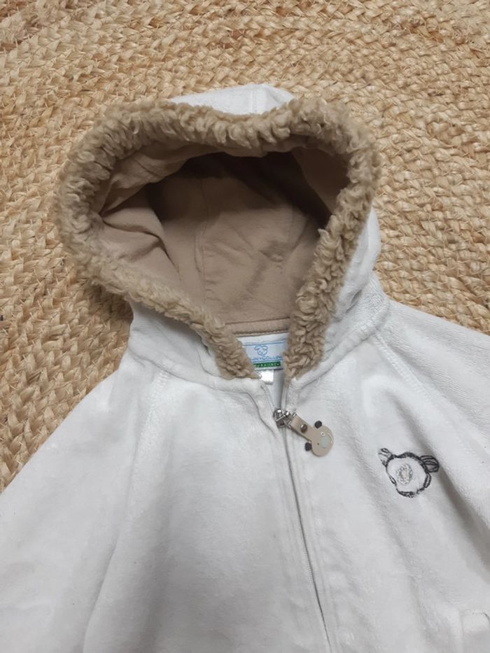 Gilet zippé à capuche 9 mois - photo numéro 3
