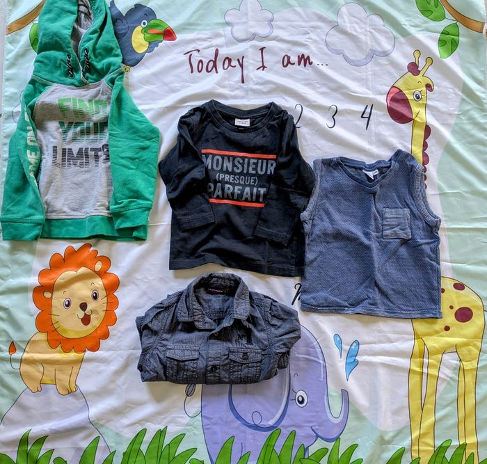 Lot vêtements hauts 2ans