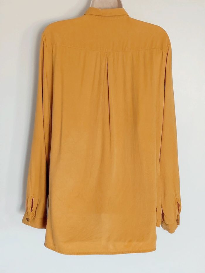 Chemise jaune moutarde daim vintage / Promod - 38/M - photo numéro 15