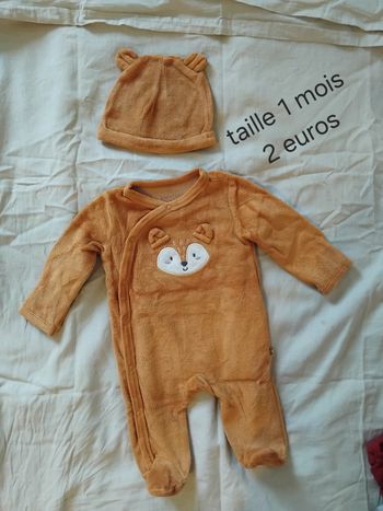 Pyjama taille 1 mois