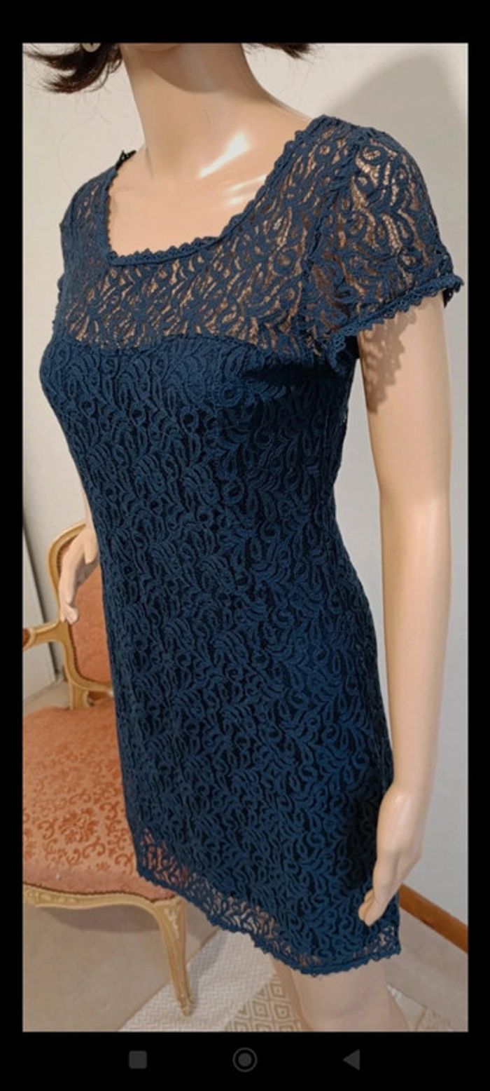 Robe bohème bleu taille S - magnifique - photo numéro 2