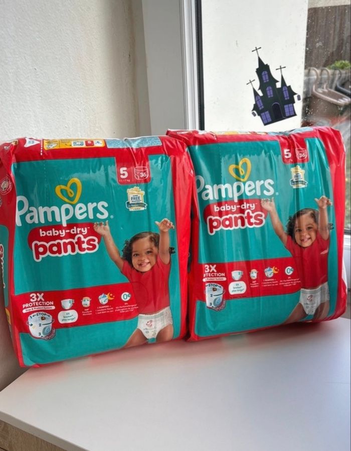 A l’UNITÉ - Pants Pampers baby dry - Couches Taille 5 - 11 à 17 kg - 72 couches - neuf
