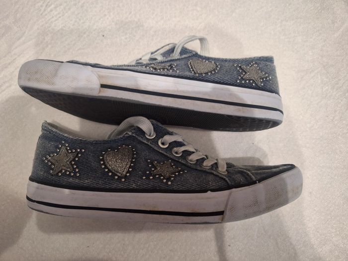 Tennis/baskets en jeans - photo numéro 2