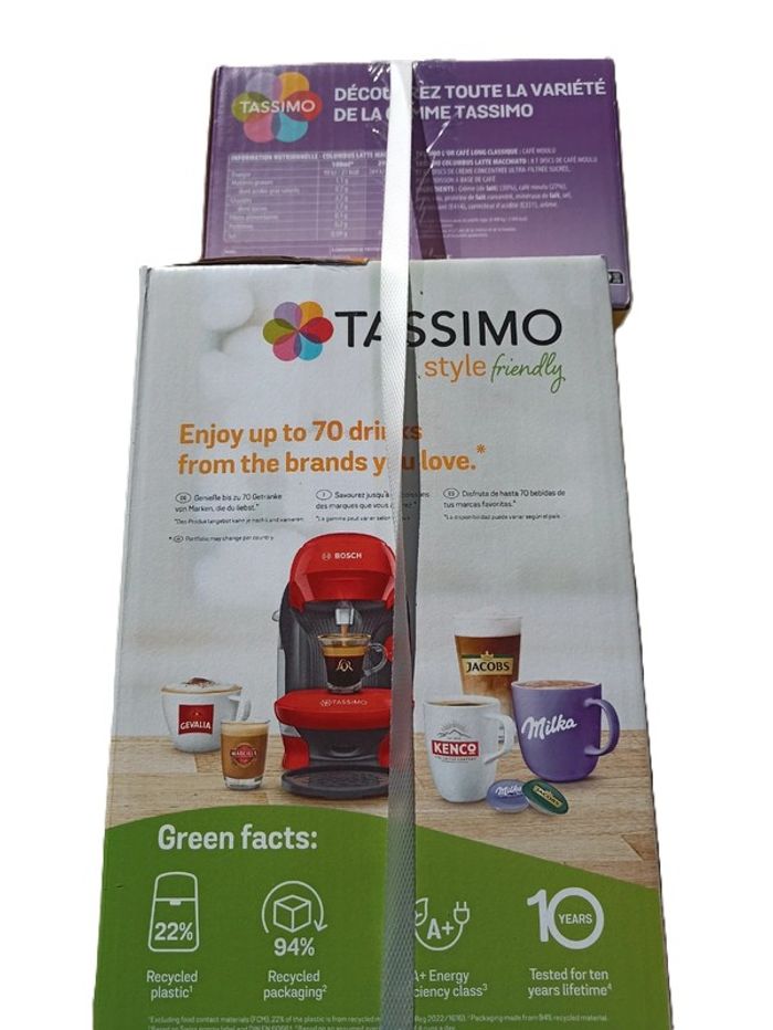 Cafetière électrique neuve Tassimo  Compact Rouge /Noir - photo numéro 2