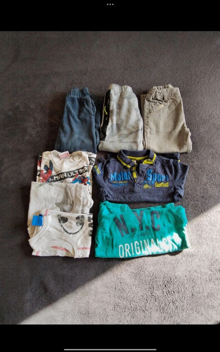 Lot vêtements garçon