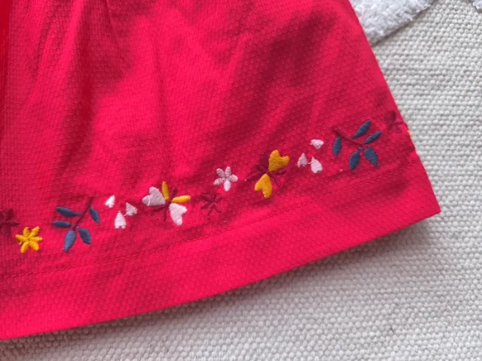 👗 Robe rouge brodée Sergent Major – Taille 12 mois 👶 - photo numéro 5