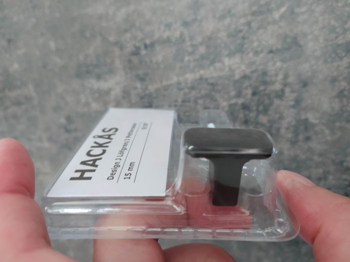 Poignée de porte placard métal noir HACKAS - photo numéro 3