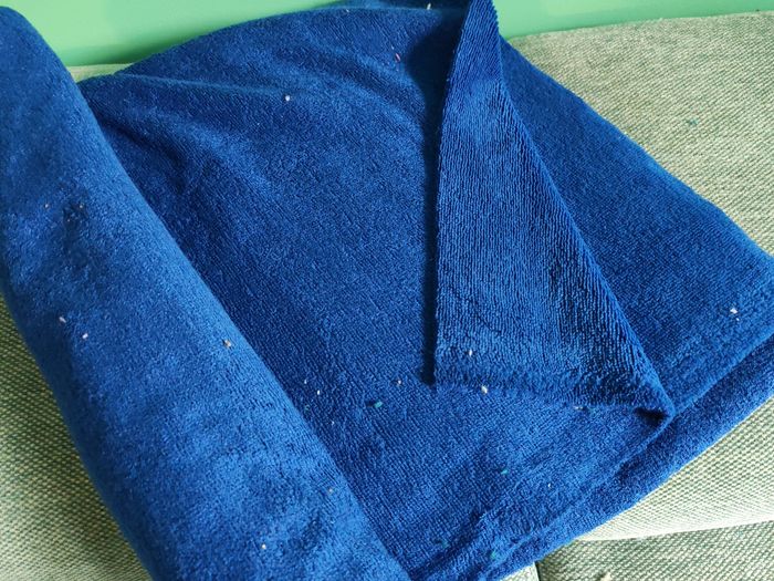 Coupon 100cmx155cm bambou  bleu cobalt
