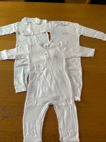 Lot 3 Pyjama coton sans pieds petit bateau 6 mois