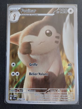 Carte pokémon fouinar full art  168/159  aventures ensemble FR