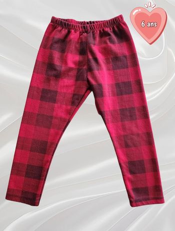 Pantacourt à carreaux fille 6 ans