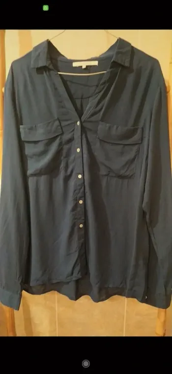 Chemise👔 bleue Marine 40 Easy Wear