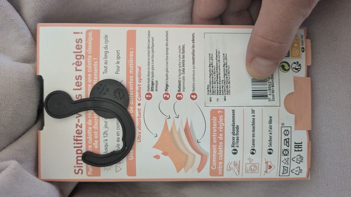 Culotte menstruelle lavable DIM t36-38 - photo numéro 2