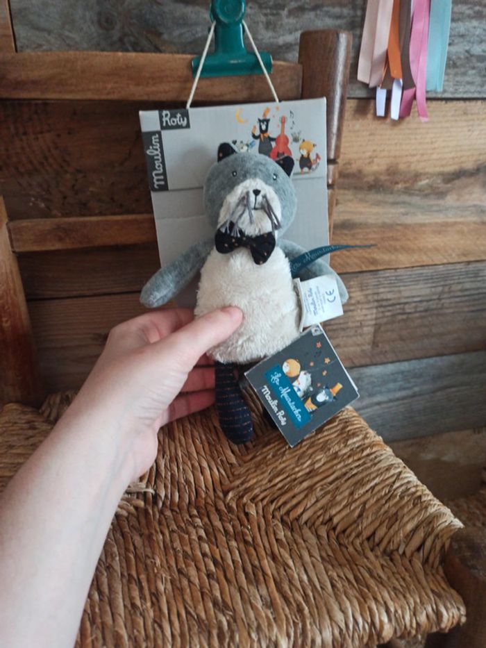 Peluche chat Fernand moulin roty neuf - photo numéro 5