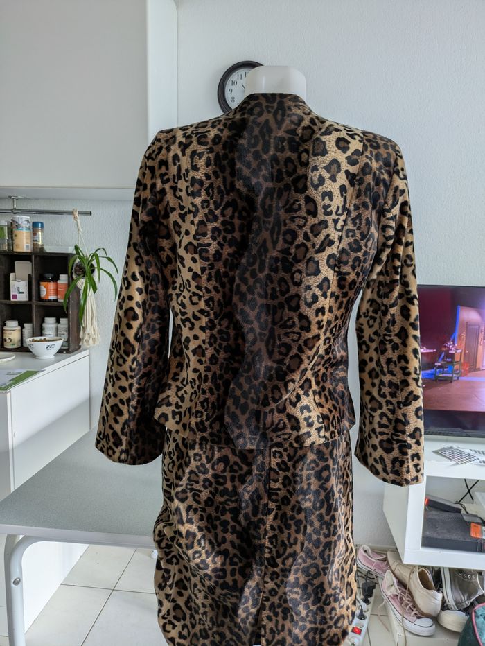 Tailleur jupe léopard fourrure Morgan 38 - photo numéro 2