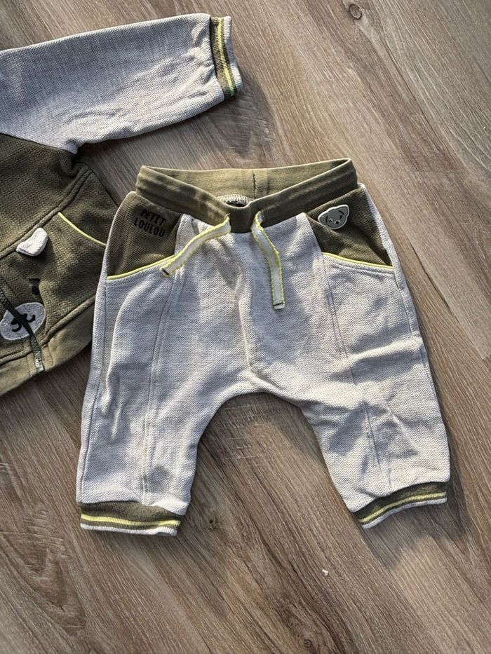 Ensemble pull + pantalon garçon taille 9 mois - photo numéro 2