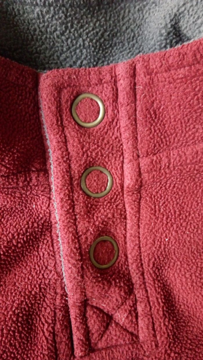 Pull polaire bordeaux Kids graffiti - photo numéro 3