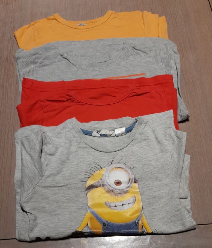 Lot de 4 t-shirts longues manches garçon 110-116