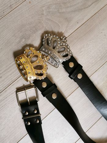 Lot 3 ceinture en effet cuir