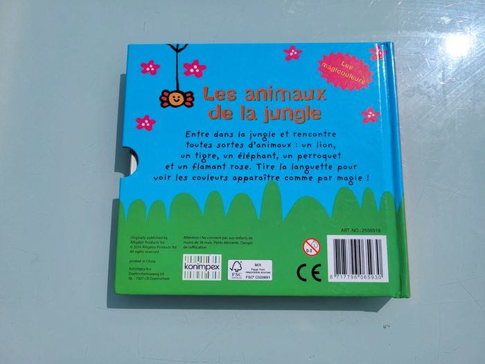 Livre animé à languettes Les Magicouleurs 🦁 Les Animaux de la Jungle 🐅 71 - photo numéro 12