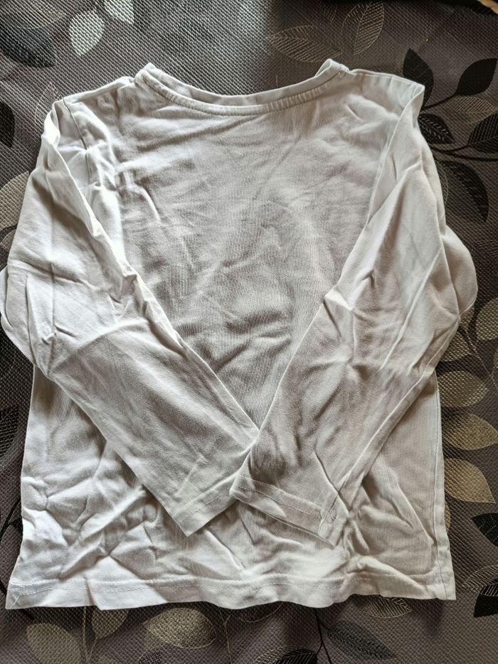 Tee-shirt manches longues blanc - photo numéro 3