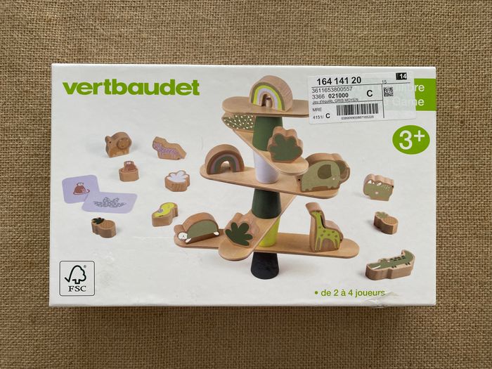 Jeu d'équilibre en bois Safari Vertbaudet
