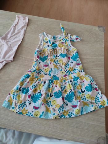 Robe motif paradise tex 18 mois