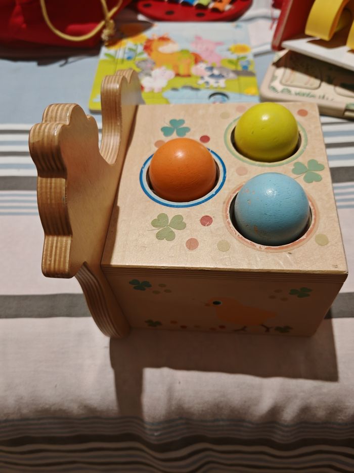 2 Jeux de boules à martelé en bois - photo numéro 6