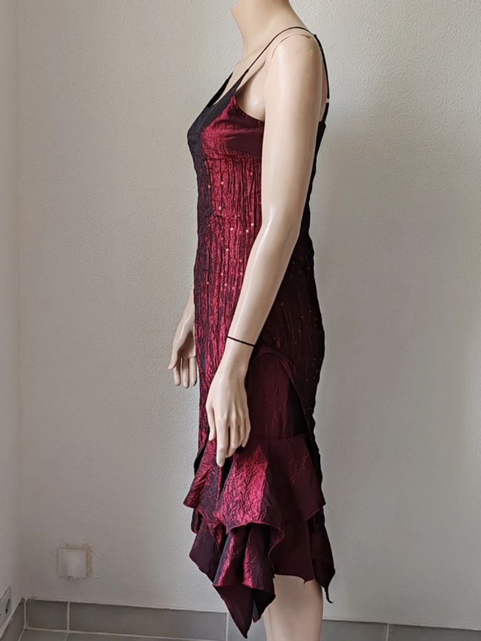 Robe de cérémonie bordeaux - photo numéro 3