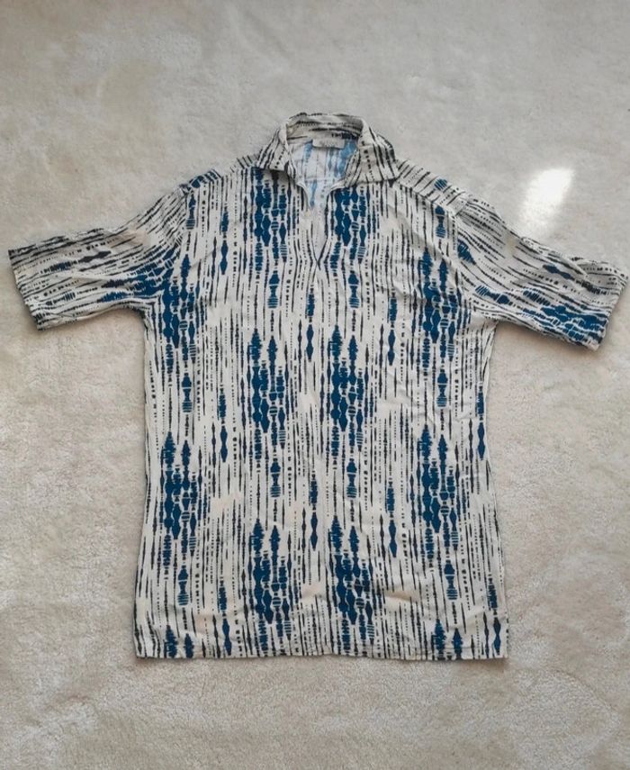 Blouse, robe courte, tunique By Coco made in Italy blanc et bleu M printemps été - photo numéro 2