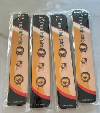 Lot de 4 French Hair Twist – Chignons faciles – Neufs