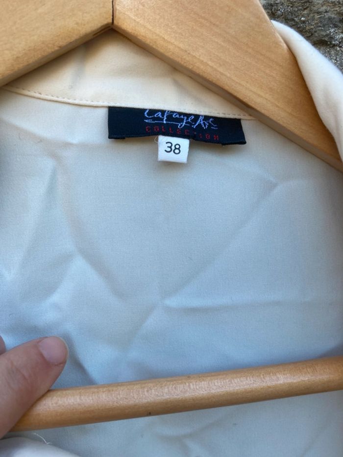 Chemise vintage crème Lafayette Collection – Taille 38 - photo numéro 3