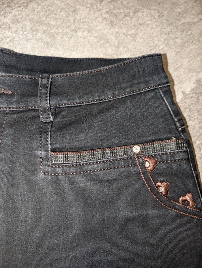 Pantalon jean noir femme 36/38 - photo numéro 3
