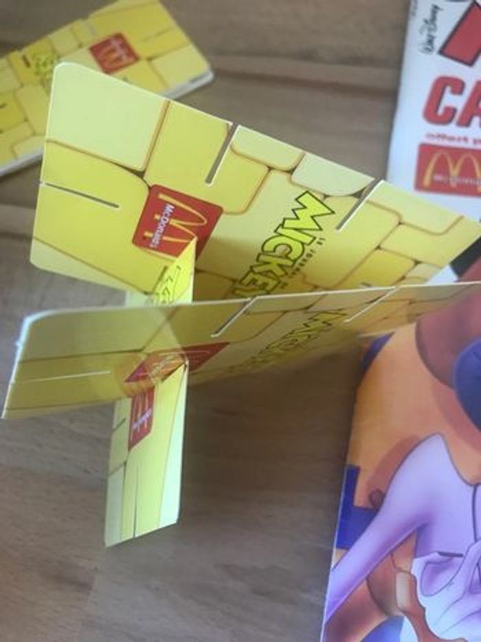 jeu de cartes de construction de château jamais utilisées avec journal de mickey vintage 03/2001 - photo numéro 6