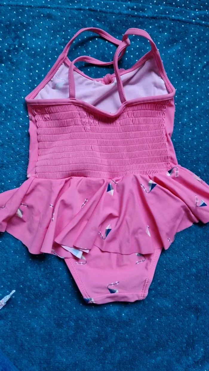 Maillot de bain rose 1 pièce sergent major 2-3ans - photo numéro 3