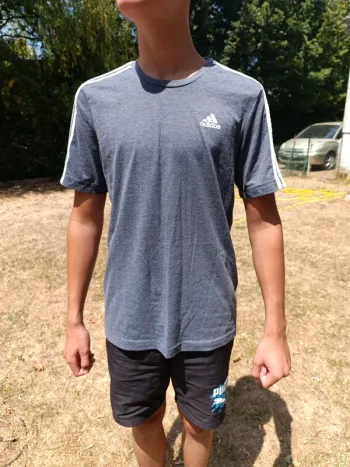 T-shirt adidas aeroready gris