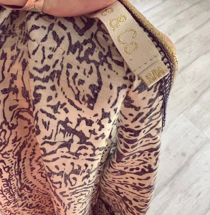 Robe femme à motif bleu marine neuve - photo numéro 8