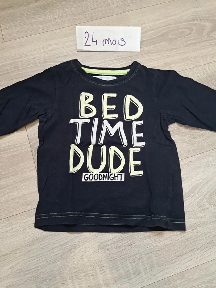 T-shirt manches longues 24 mois