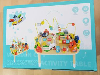Table d'activités ferme en bois neuve