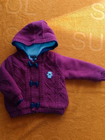 Veste zippée avec capuche Sergent Major 6 mois 68 cm