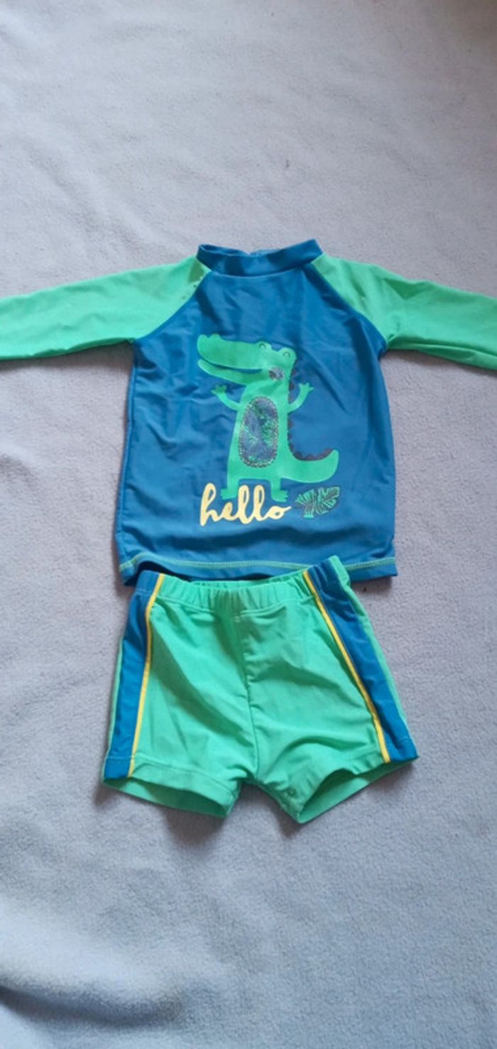 Ensemble maillot de bain UV in extenso taille 86cm