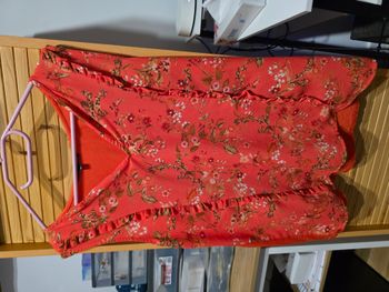 Top fleuri etam Taille 38 M Décolleté V Volants Printemps Été