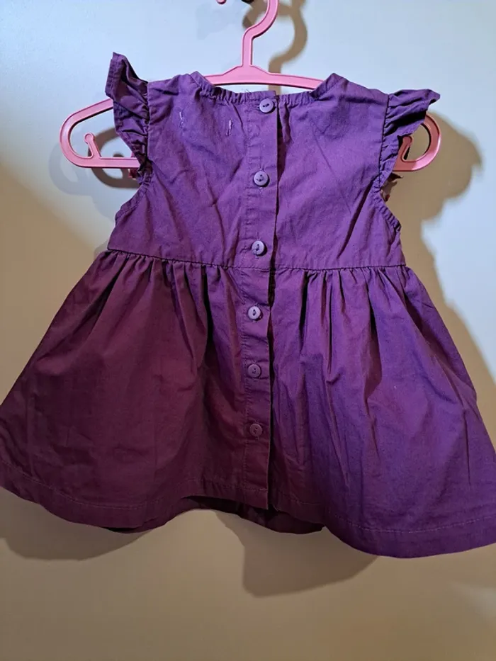 Robe violette DPAM - 3 mois - photo numéro 4