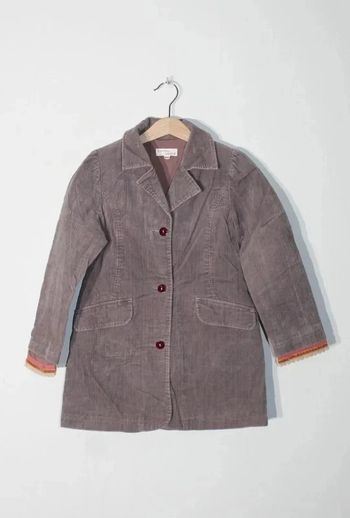 Veste en velours marron/violet marque Catimini Atelier